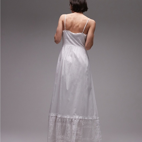 Revolve SNDYS NWT Broderie embroidered cami button maxi dress - Picture 3 of 9